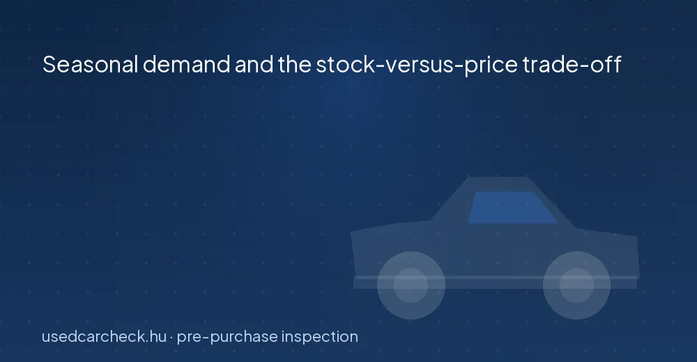 Seasonal demand and the stock-versus-price trade-off