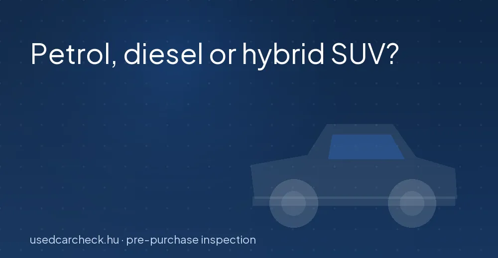 Petrol, diesel or hybrid SUV?