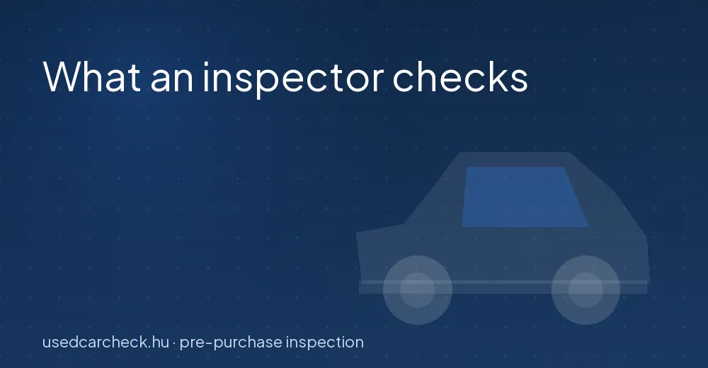 What an inspector checks