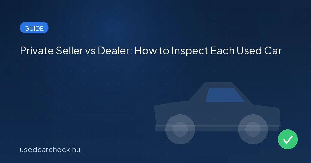 Private Seller vs Dealer: How to Inspect Each Used Car