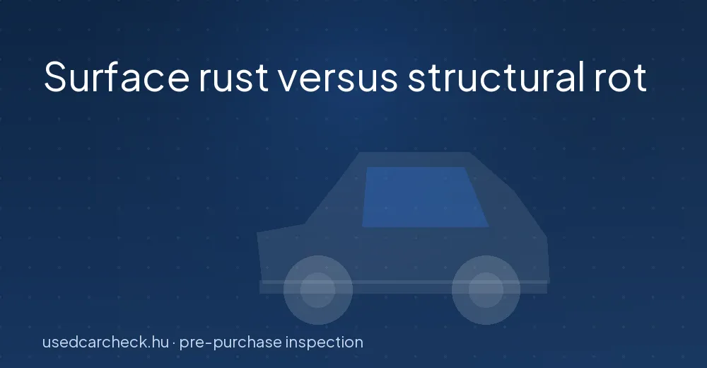 Surface rust versus structural rot
