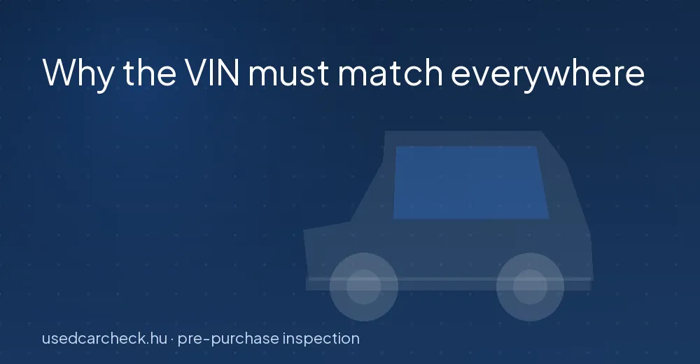 Why the VIN must match everywhere