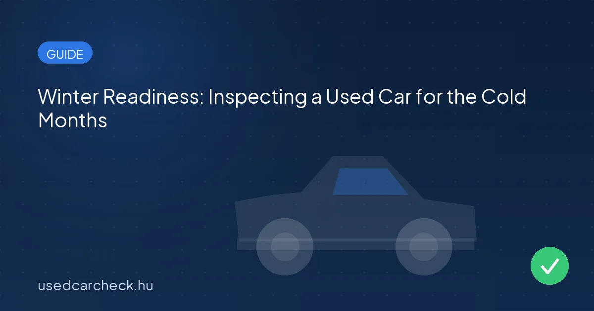 Winter Readiness: Inspecting a Used Car for the Cold Months
