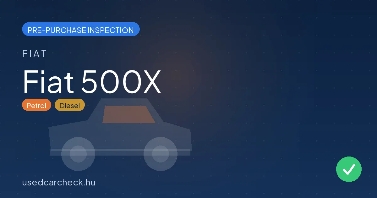 Fiat 500X pre-purchase inspection