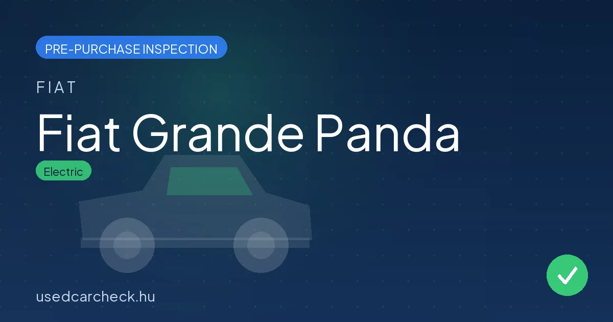 Fiat Grande Panda — pre-purchase car inspection in Budapest