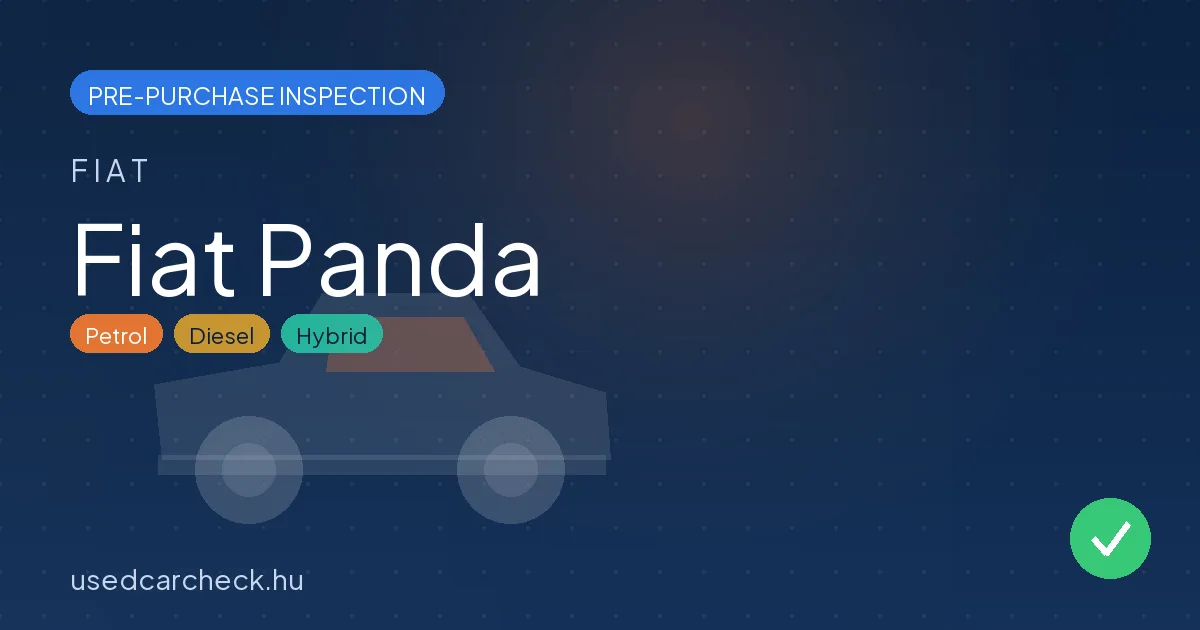 Fiat Panda — pre-purchase car inspection in Budapest