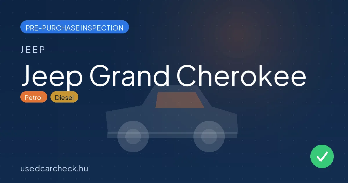 Jeep Grand Cherokee pre-purchase inspection