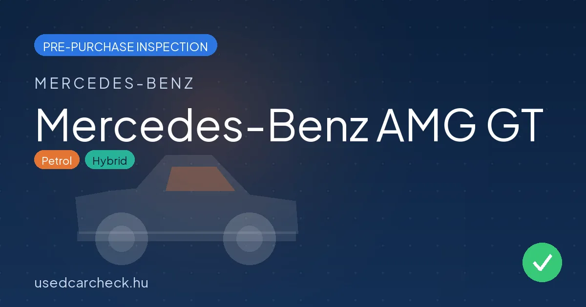 Mercedes-Benz AMG GT pre-purchase inspection