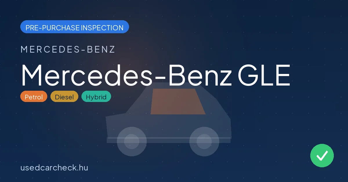 Mercedes-Benz GLE — pre-purchase car inspection in Budapest