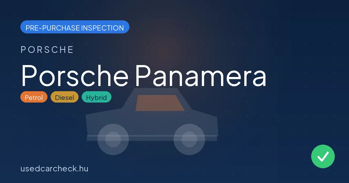 Porsche Panamera pre-purchase inspection
