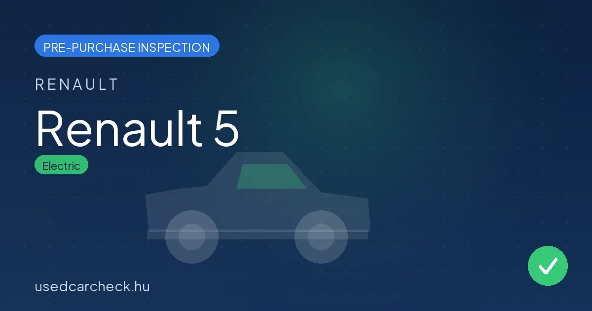 Renault 5 pre-purchase inspection