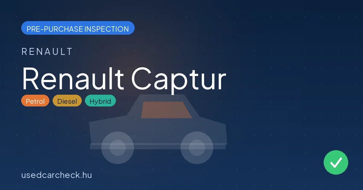 Renault Captur pre-purchase inspection