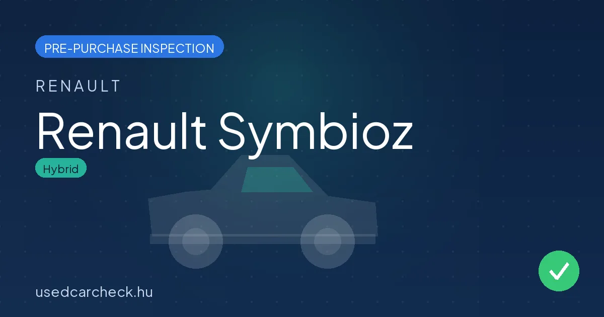 Renault Symbioz — pre-purchase car inspection in Budapest