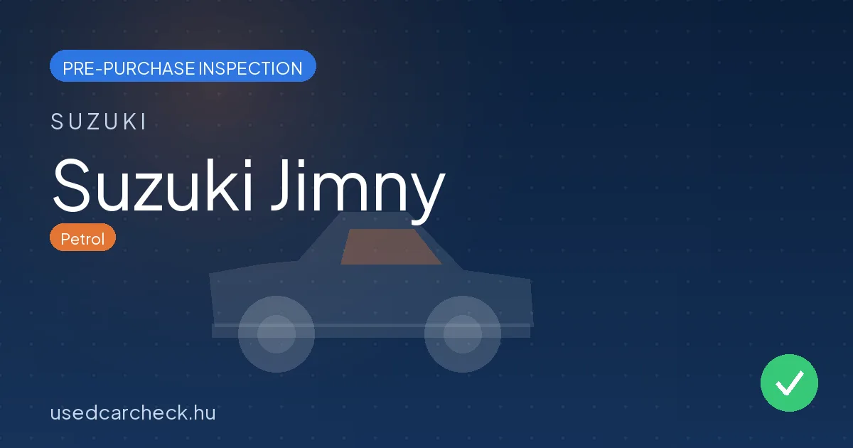 Suzuki Jimny — pre-purchase car inspection in Budapest